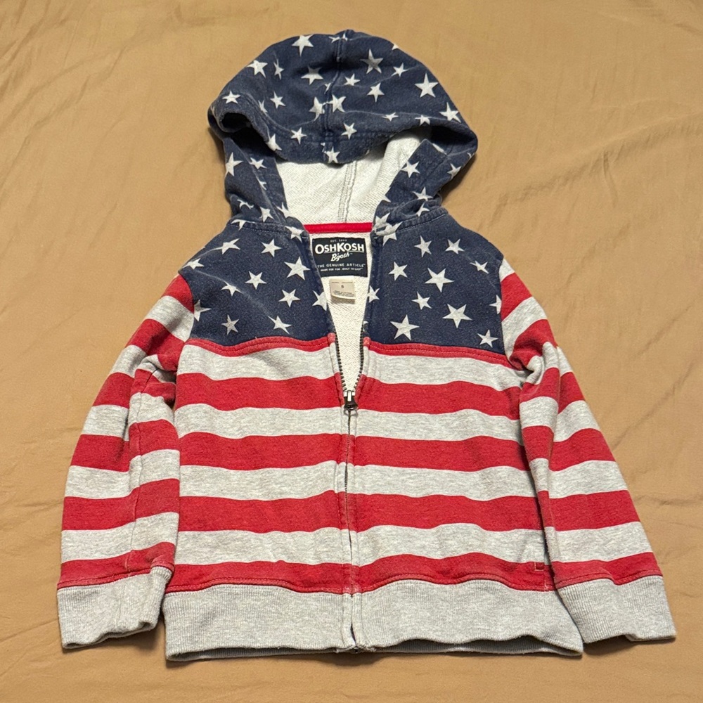 OshKosh B'gosh Patriotic Hoodie - size 5
